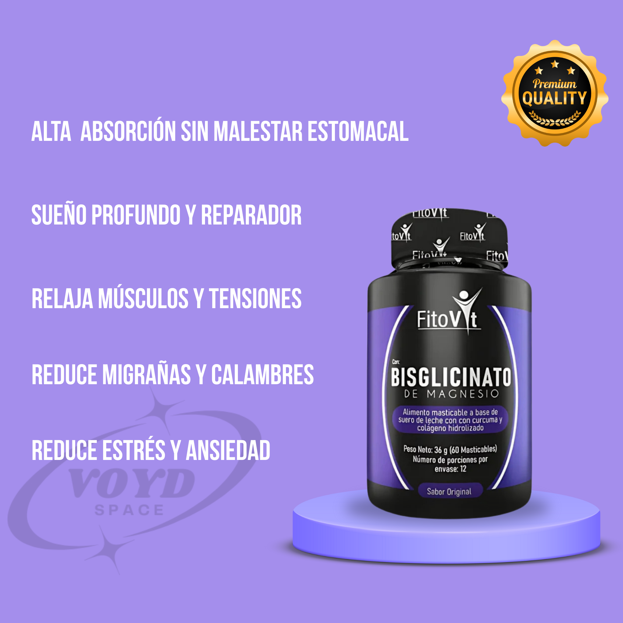Bisglicinato de Magnesio X60 Und Fitovit
