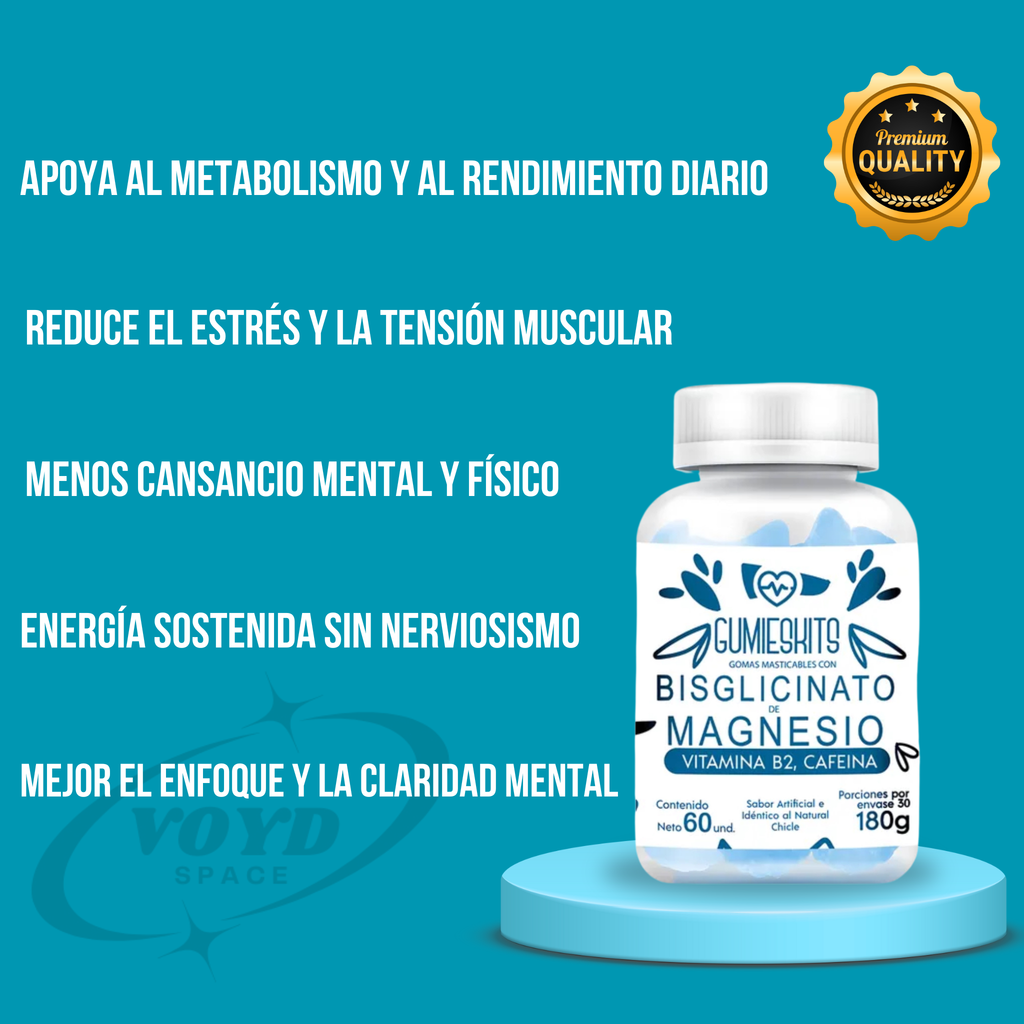 Bisglicinato de Magnesio Gomitas x60u