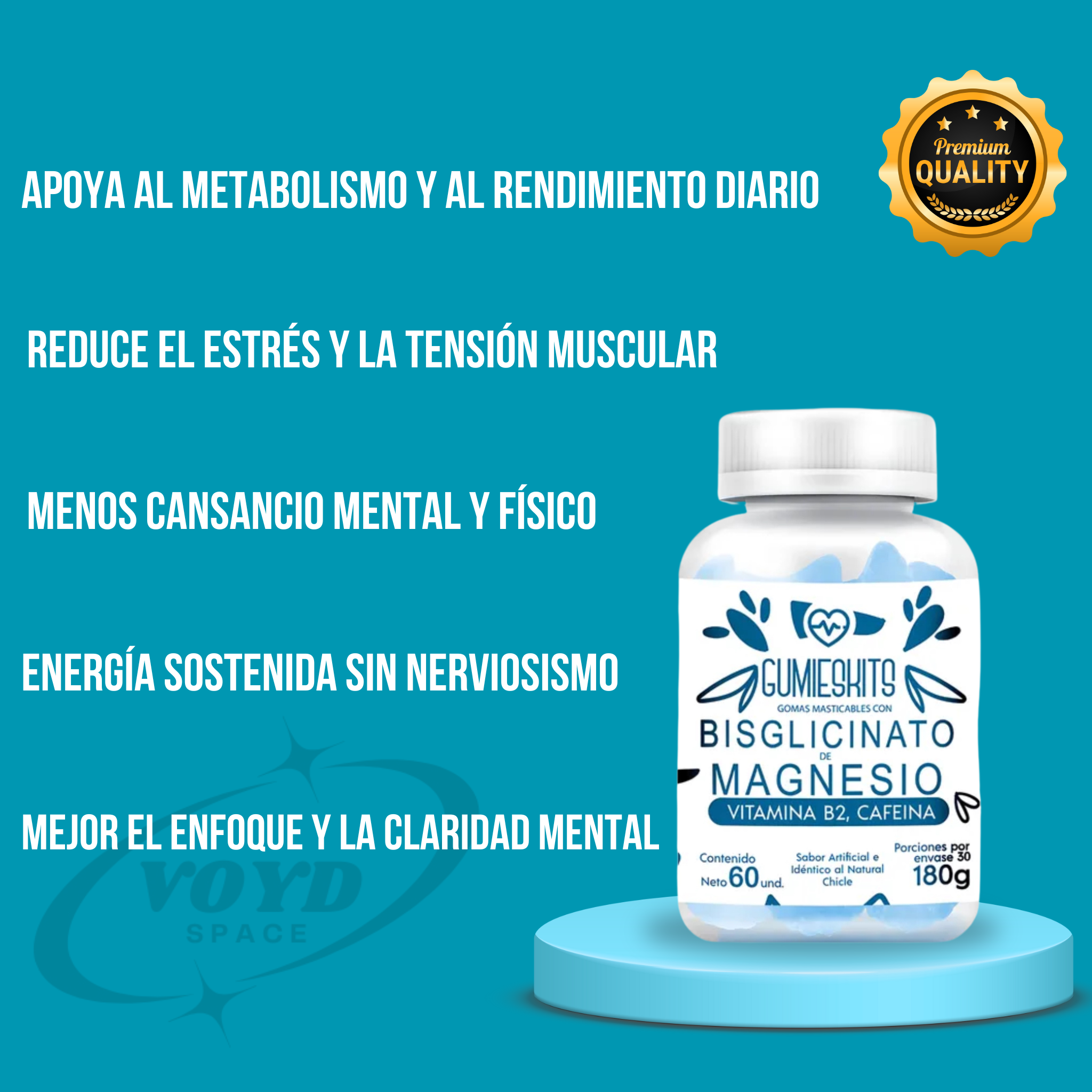 Bisglicinato de Magnesio Gomitas x60u