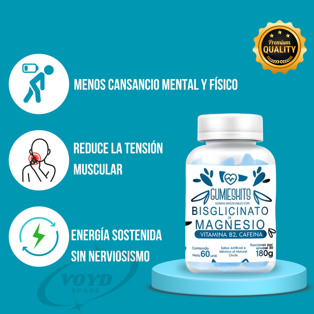 Bisglicinato de Magnesio Gomitas x60u