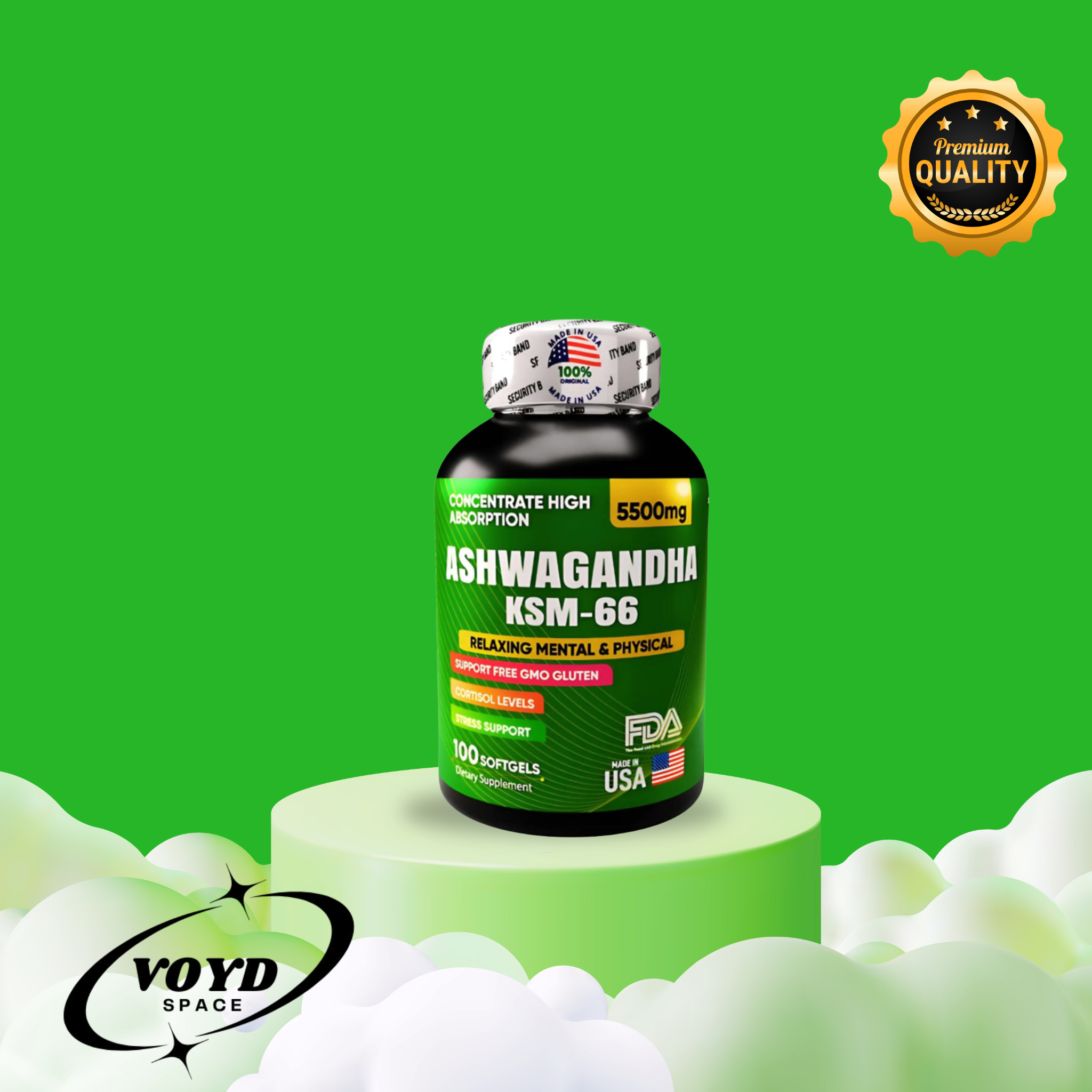 Ashwagandha KMS 66 x 100 Softgels