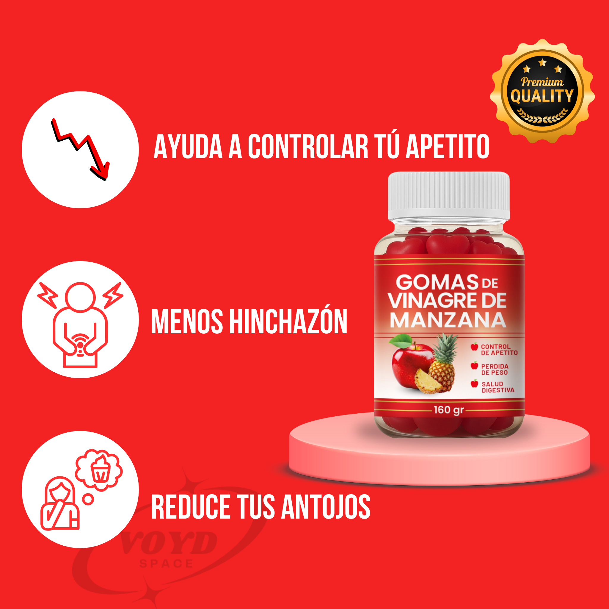 Vinagre de Manzana Gomitas