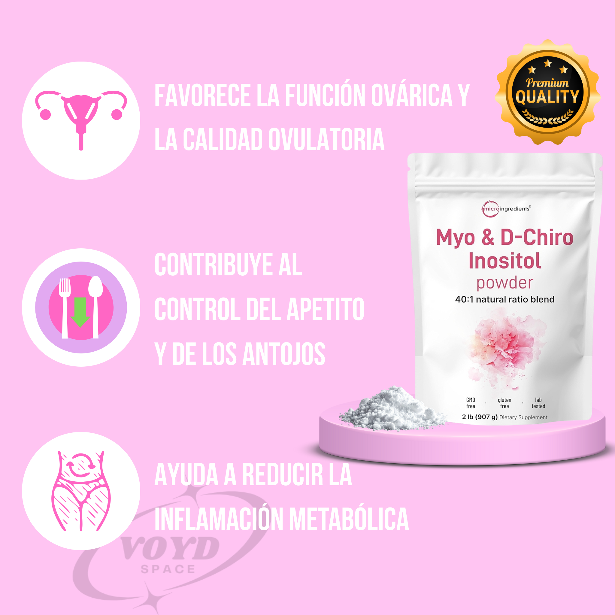 Inositol Myo & D-chiro x2 Libras