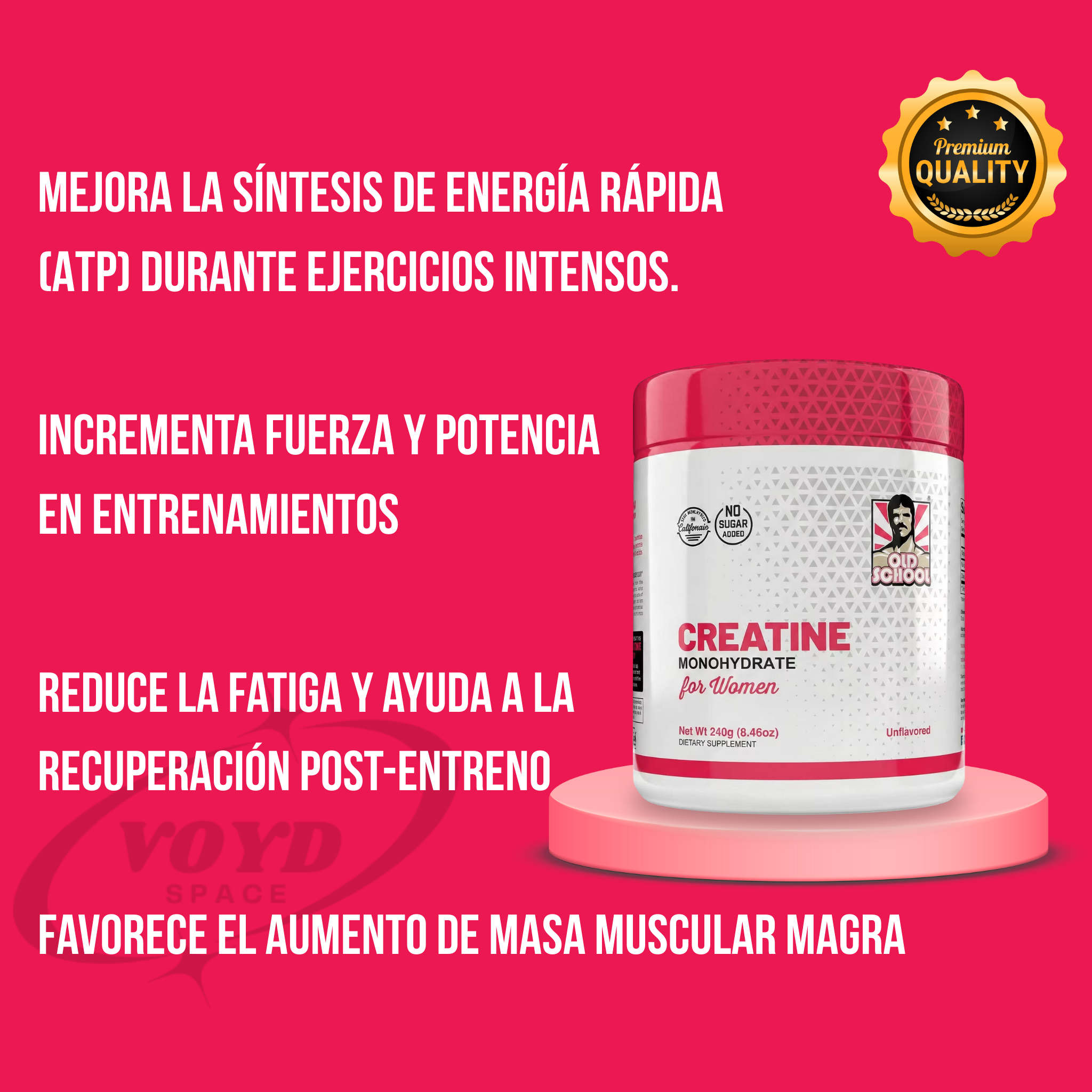 Creatina Monohydrate Para Mujeres  x240g
