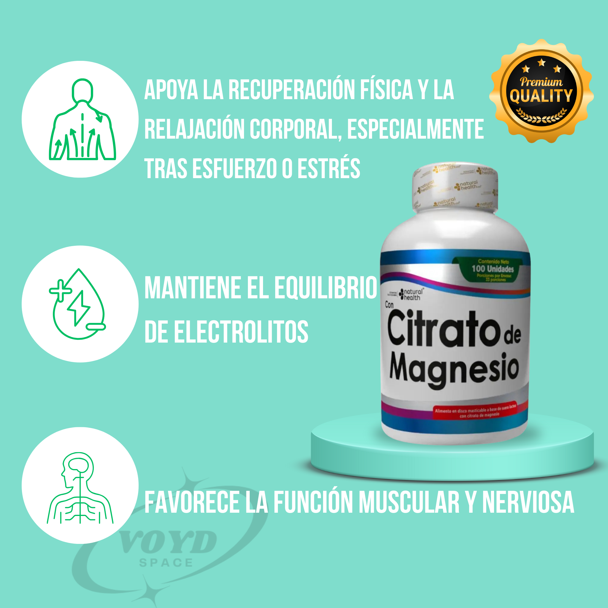 Citrato de Magnesio x100u