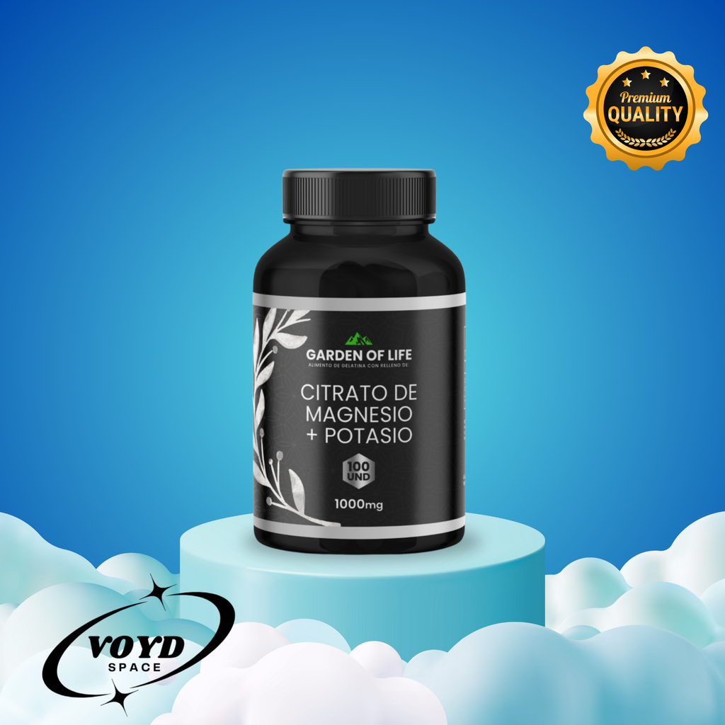 Citrato de magnesio + Potasio x100 caps