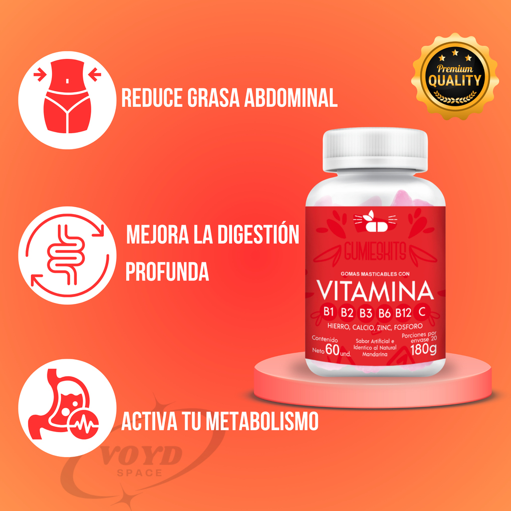 Multivitaminicos en Gomas x 60u
