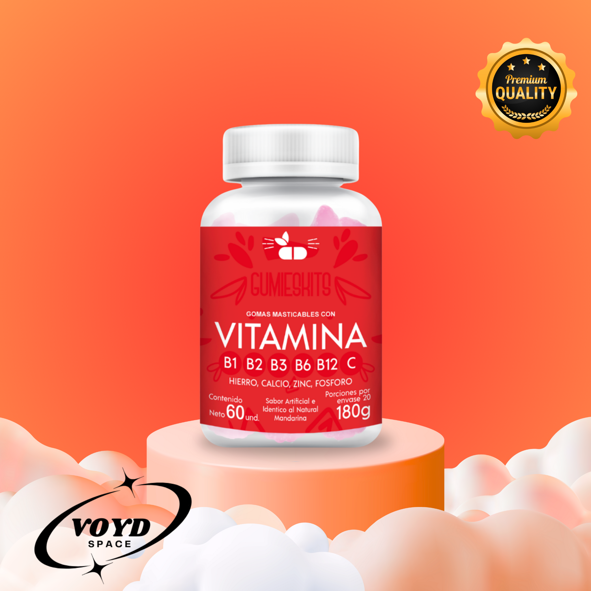 Multivitaminicos en Gomas x 60u