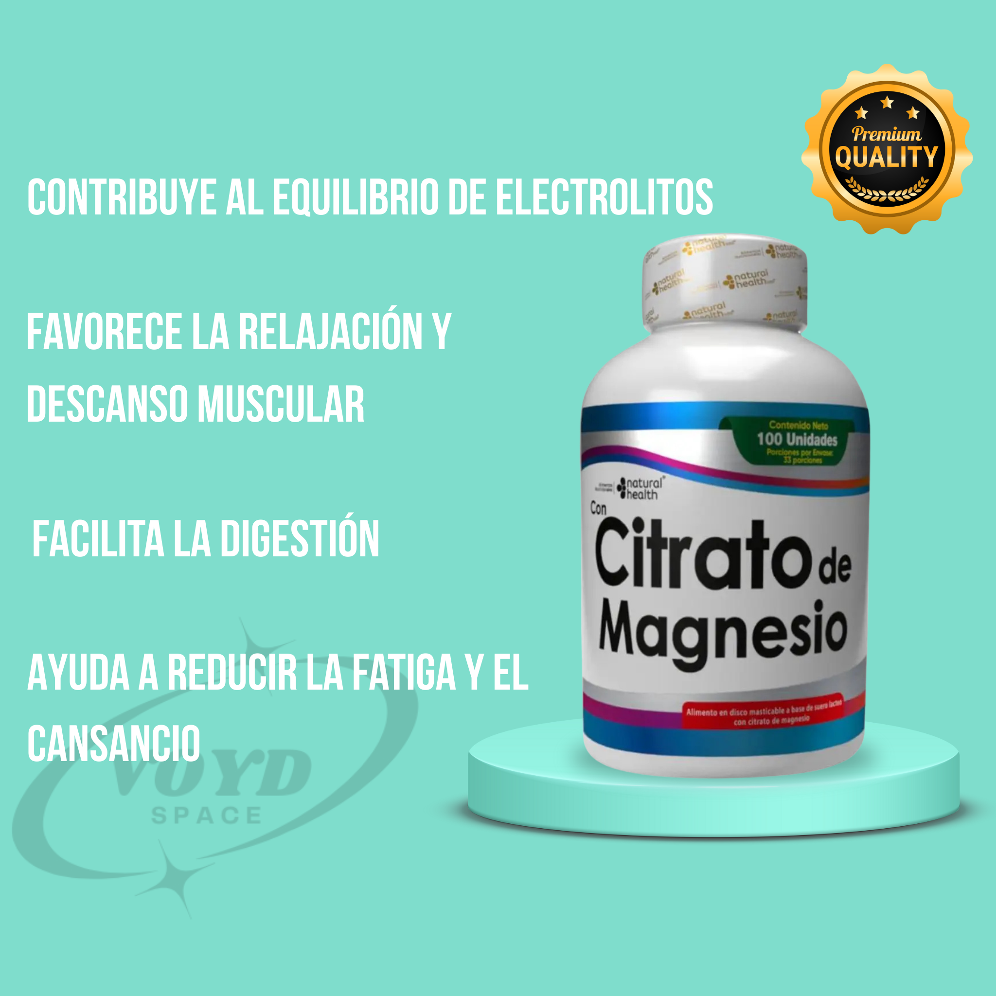 Citrato de Magnesio x100u